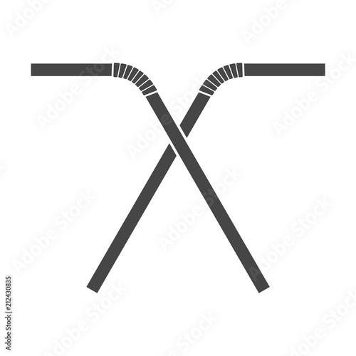 Drinking straw icon logo