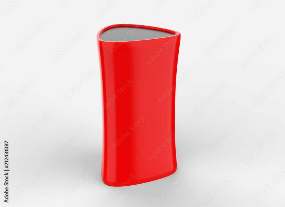 Display Rack Triangle Podium Tower Glass Rack. 3d Render Illustration. Display Rack Triangle Podium Tower Glass Rack. 3d Render Illustration.