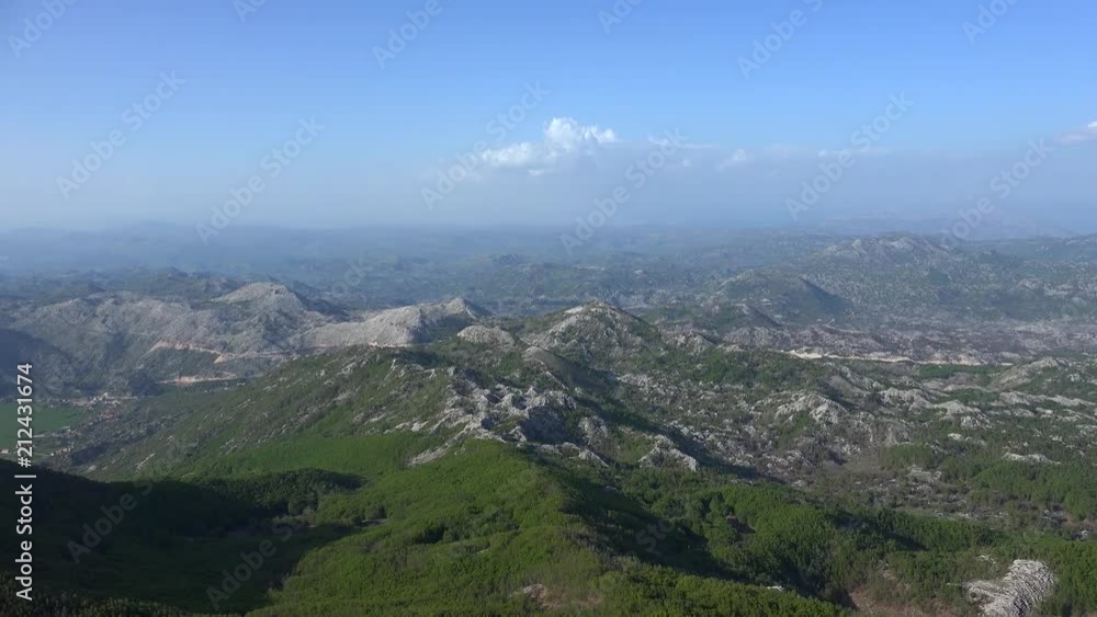 Panorama Lovcen National Park from the Lovcen Observation deck at Jezerski peak. Panorama Lovcen National Park from the Lovcen Observation deck at Jezerski peak.