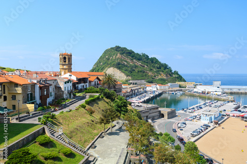 beautiful fishing town of getaria at Basque Country, Spain photo
