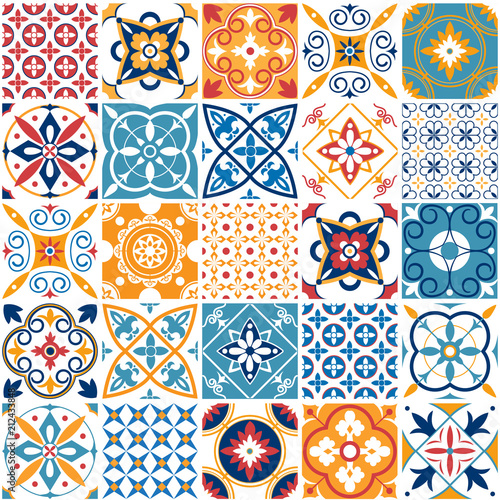 Photo Portugal seamless pattern