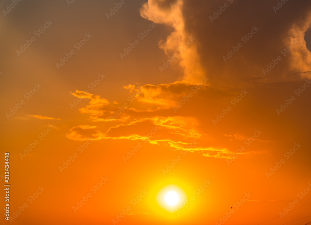 Sunset landscape Sunset landscape