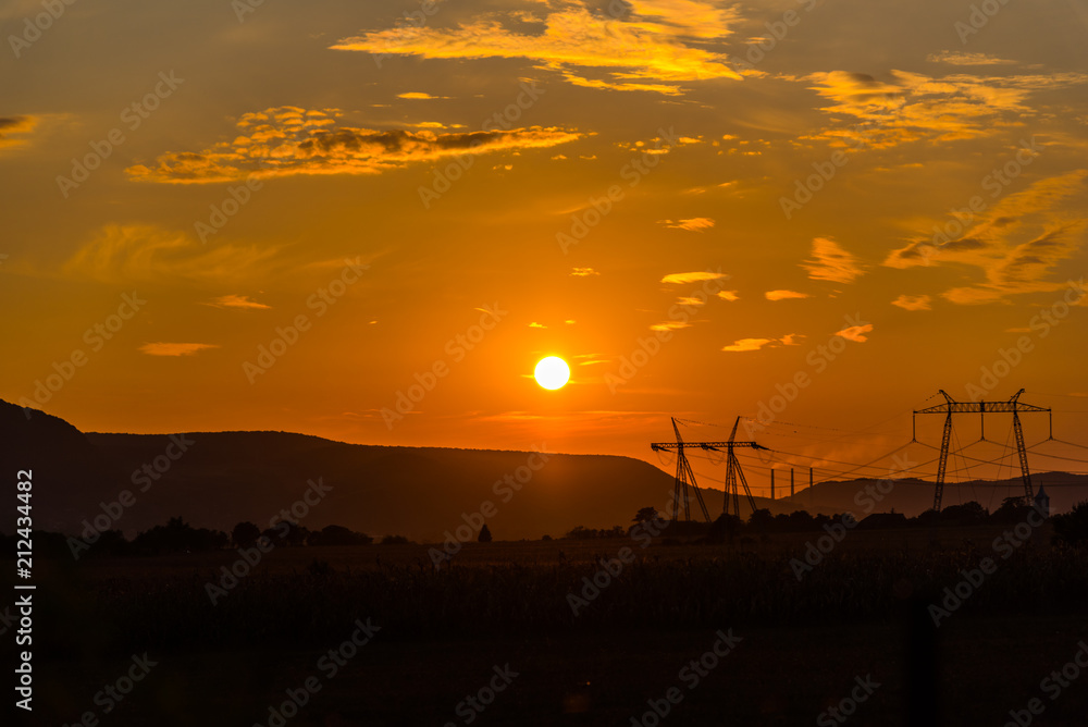 Sunset landscape Sunset landscape