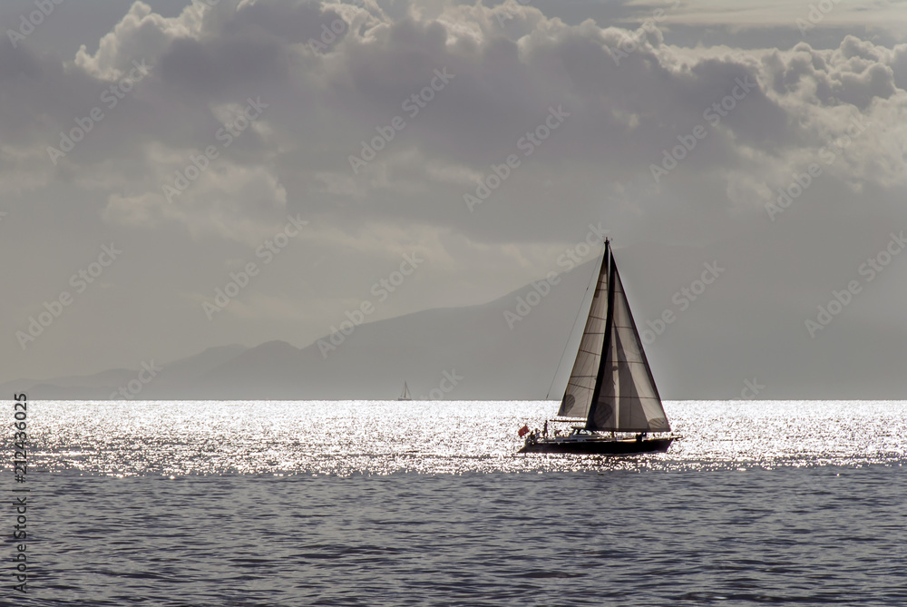 Fototapeta premium Bodrum, Turkey, 20 October 2010: Bodrum Cup, Sailboat