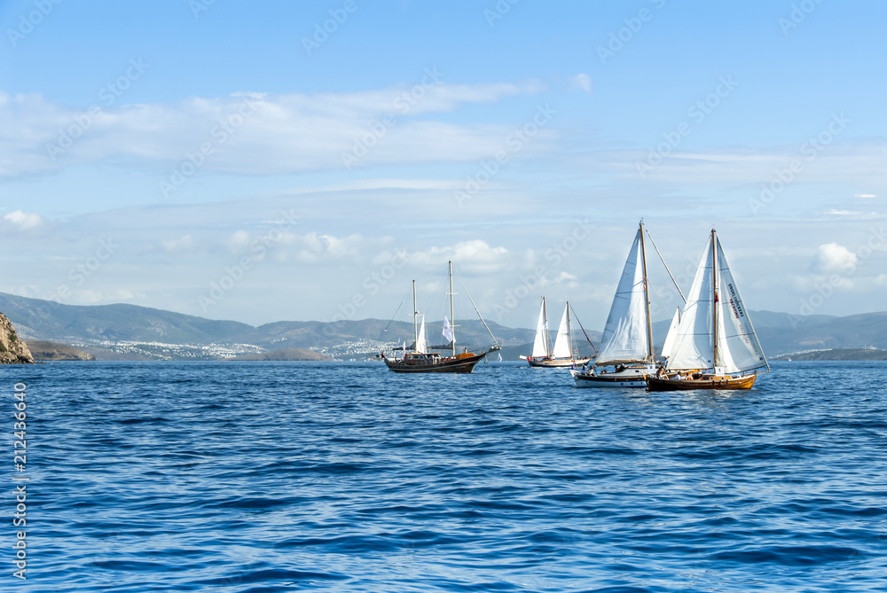 Bodrum, Turkey, 20 October 2010: Bodrum Cup, Sailboats