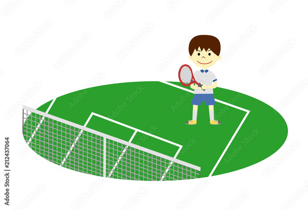 Fototapeta premium テニス 男の子