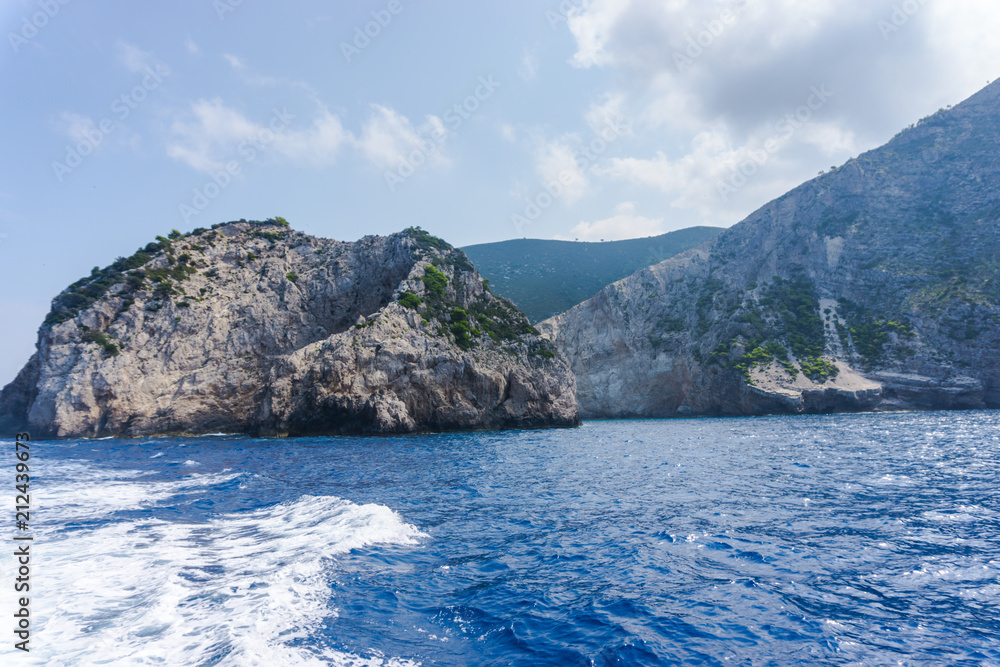 Sea landscape in Zakynthos island, Greece