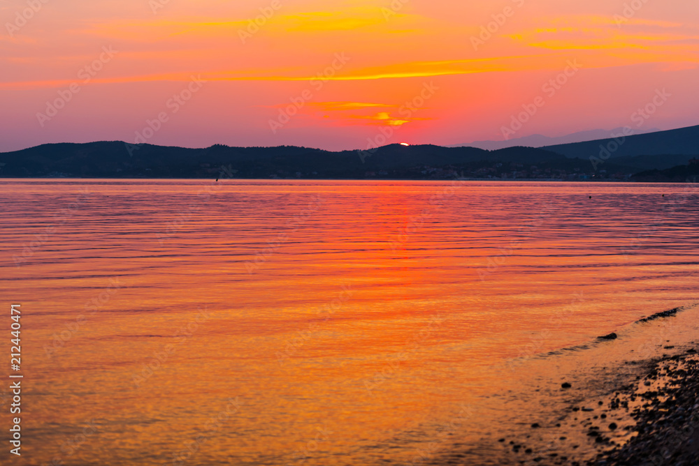 Fototapeta premium sunset on the beach