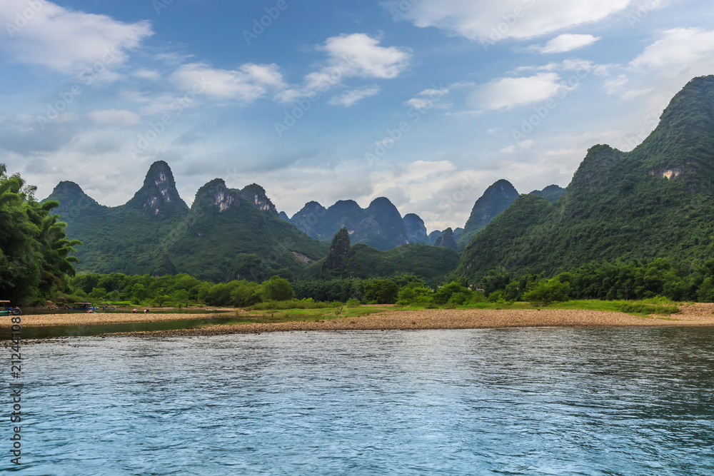 The beautiful landscape of Guilin in Yangshuo The beautiful landscape of Guilin in Yangshuo