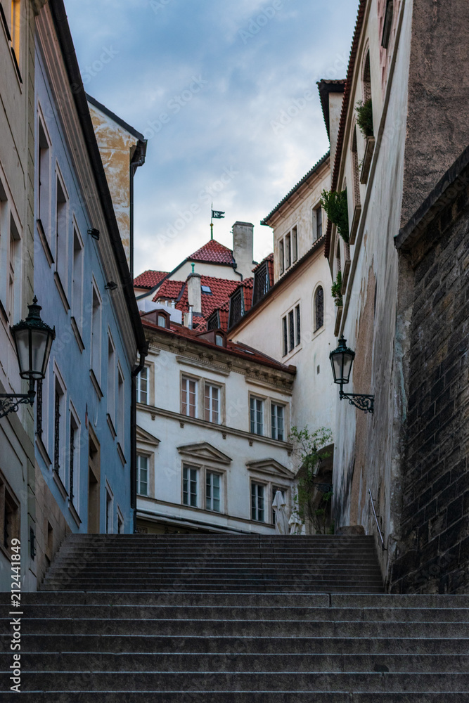 City Council Stairs Near Prague Castle