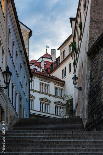 Fotografie City Council Stairs Near Prague Castle