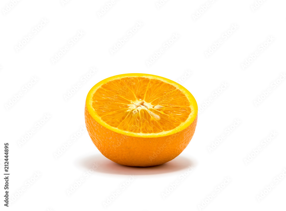 Citrus fruit, orange on a white isolated background Citrus fruit, orange on a white isolated background