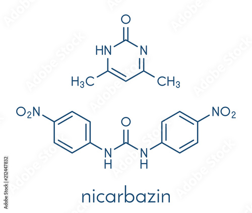 Nicarbazin coccidiostat mixture.  Skeletal formula.