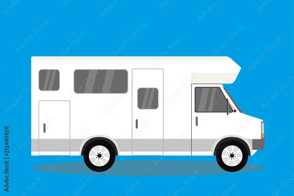 Transport facility - caravan - family car for travel and recreation