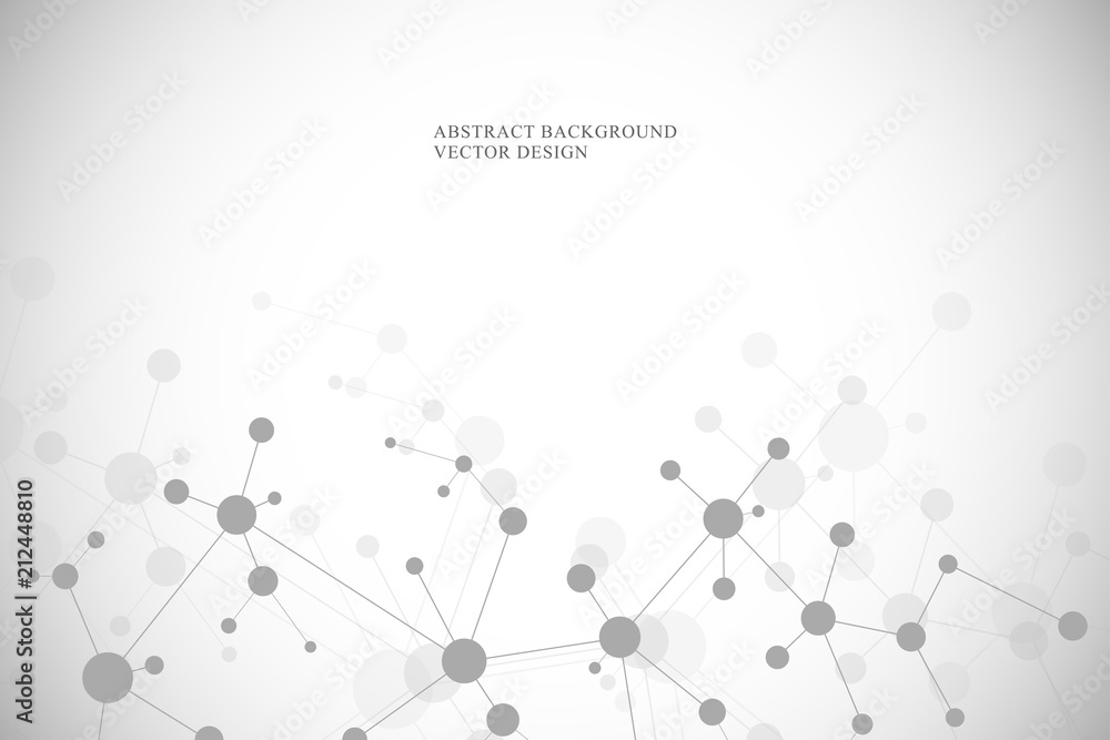 Molecular structure background and communication. Abstract background from molecule DNA. Medical, science and digital technology concept with connected lines and dots. Molecular structure background and communication. Abstract background from molecule DNA. Medical, science and digital technology concept with connected lines and dots.