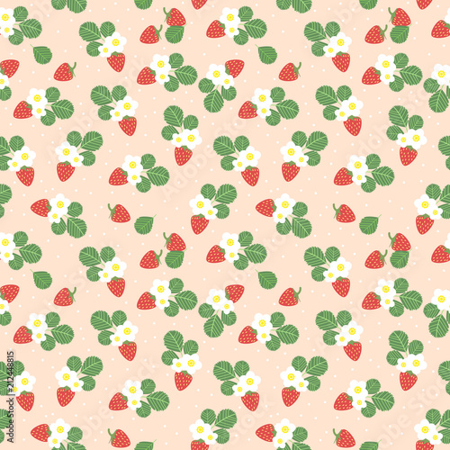 Sweet strawberry on pink background. Sweet fresh strawberries concept.