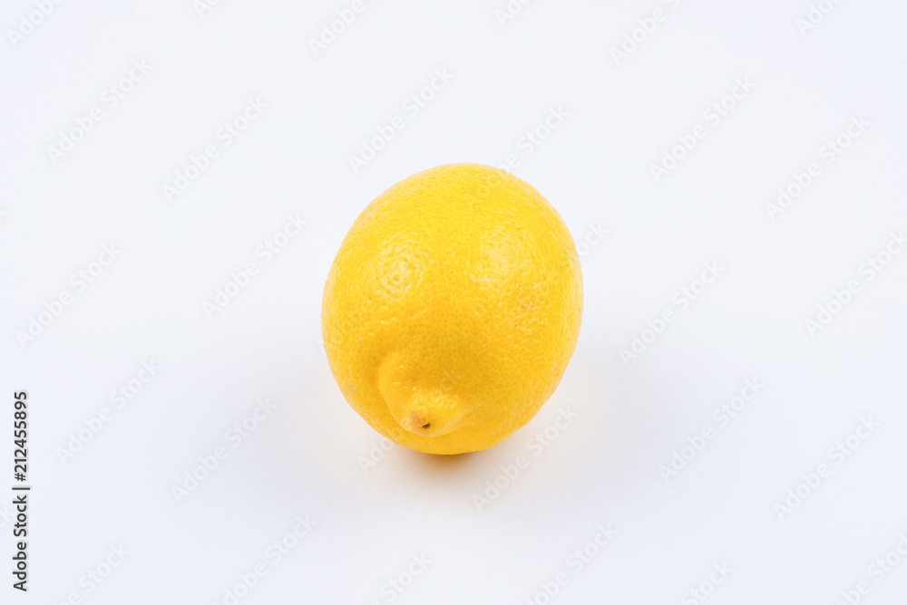 Lemon isolated on white background. Space for test or design. Lemon isolated on white background. Space for test or design.