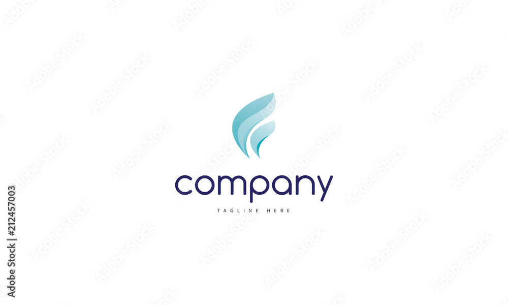 Fototapeta premium Cool wind logo