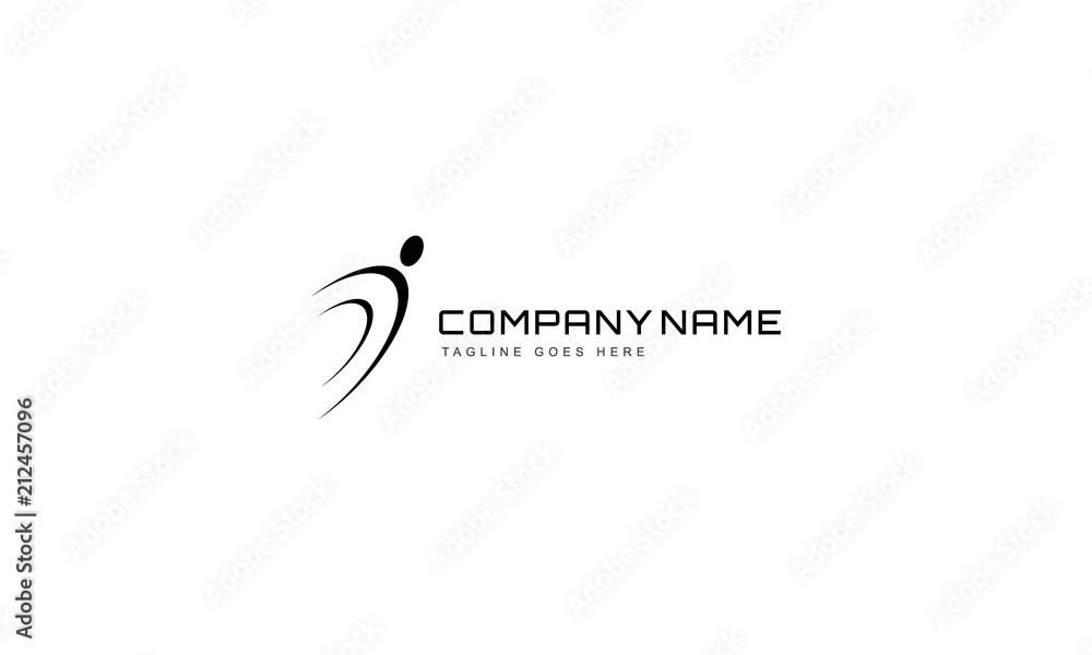 Fototapeta premium Jump vector logo