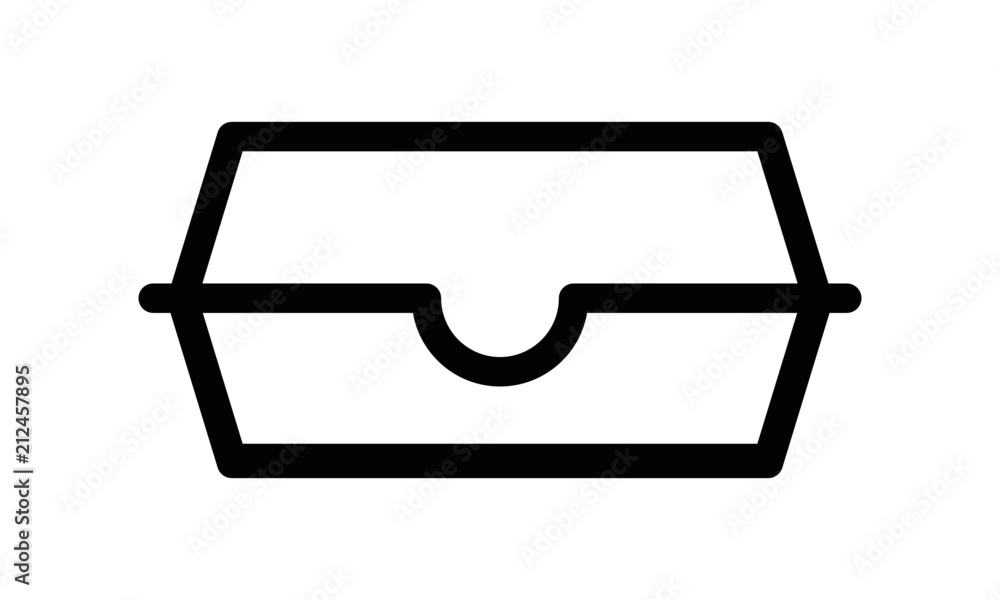 Meal Box Line Icon