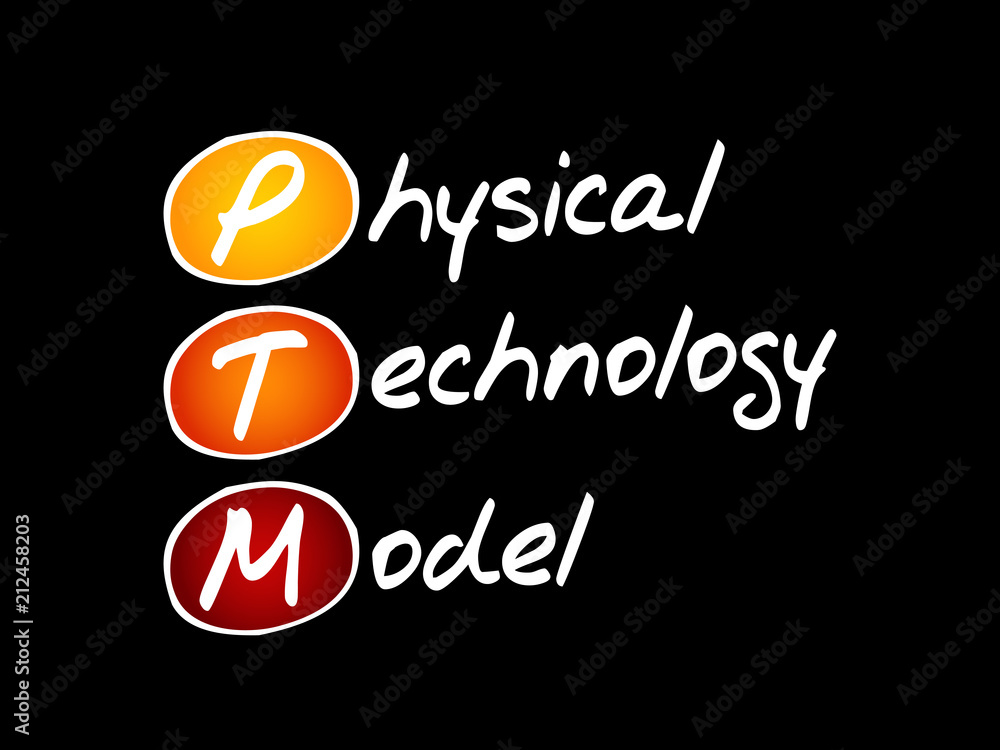 PTM - Physical Technology Model, acronym concept PTM - Physical Technology Model, acronym concept