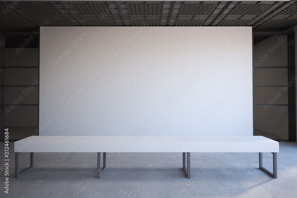 white blank wall in exhibition gallery white blank wall in exhibition gallery