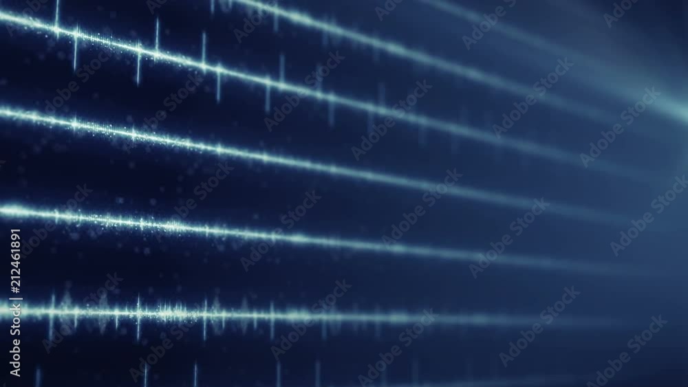 Blue digital audio equalizer on monitor. Abstract technology computer graphic. Seamless loop animation. 3D render with DOF 4k UHD (3840x2160)
Blue digital audio equalizer on monitor. Abstract technology computer graphic. Seamless loop animation. 3D render with DOF 4k UHD (3840x2160)