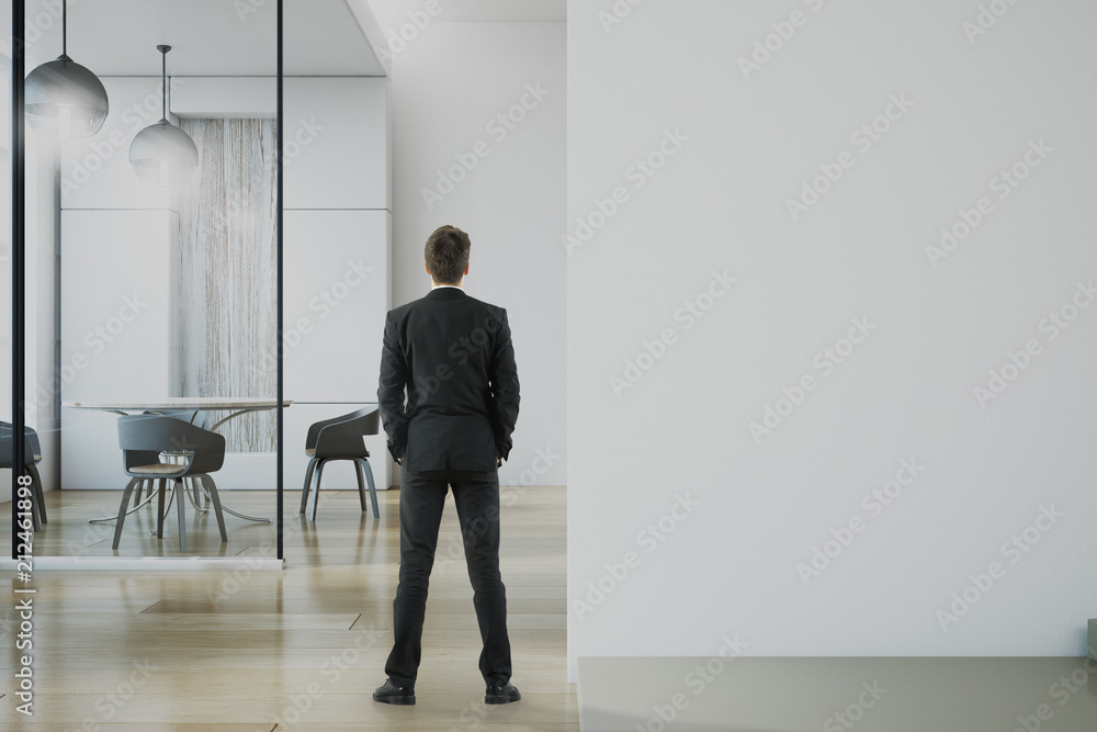Fototapeta premium businessman in modern office