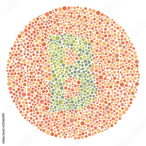 Red Green Color Blind Test Upper Letter B
