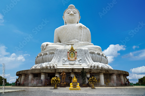 The holy big buddha statue on Nakkerd Hills on Phuket Island - Thailand