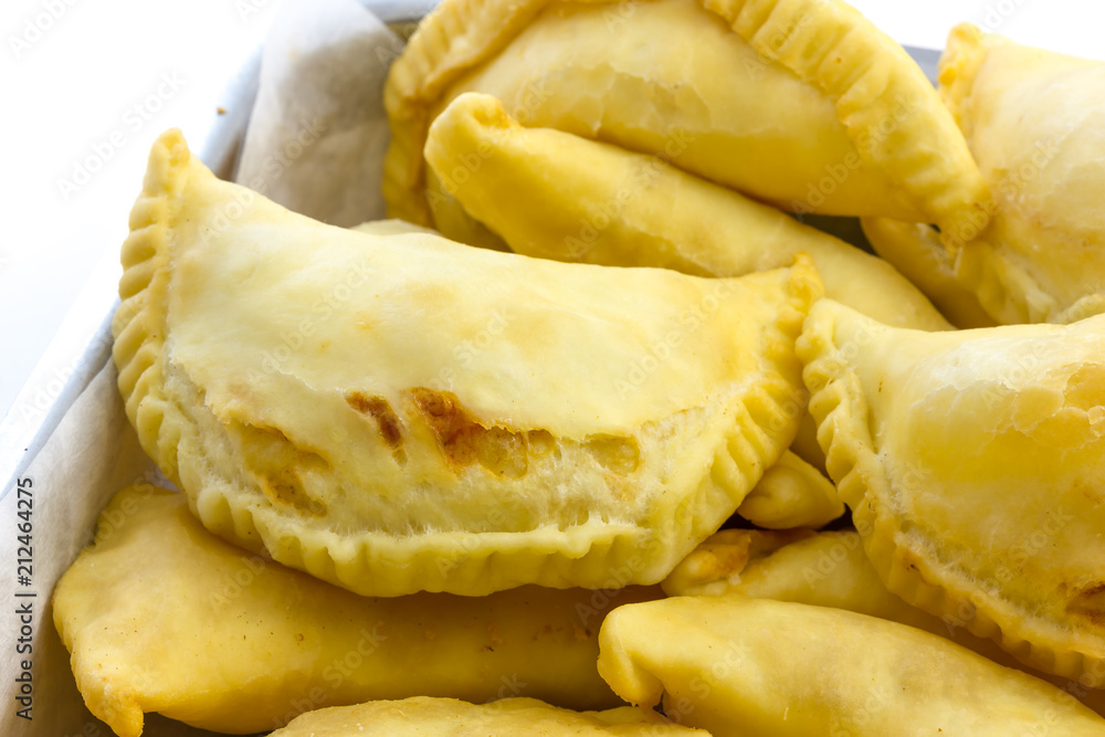 Puglia panzerotti stuffed with tomato and mozzarella Puglia panzerotti stuffed with tomato and mozzarella