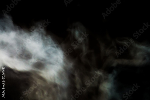 Steam in the dark room