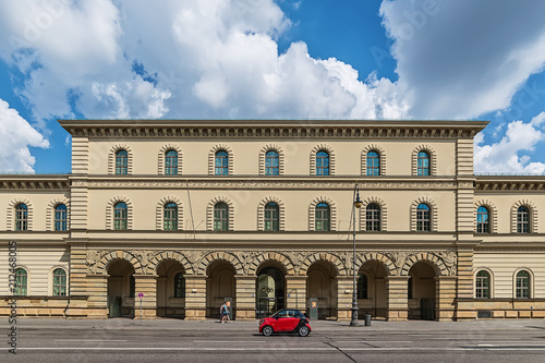 Munich, Germany June 09, 2018:The Bavarian Main State Archive in Munich is the largest Bavarian state archive and due to the long state existence of Bavaria.