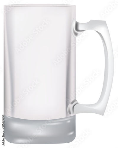Empty beer glass
