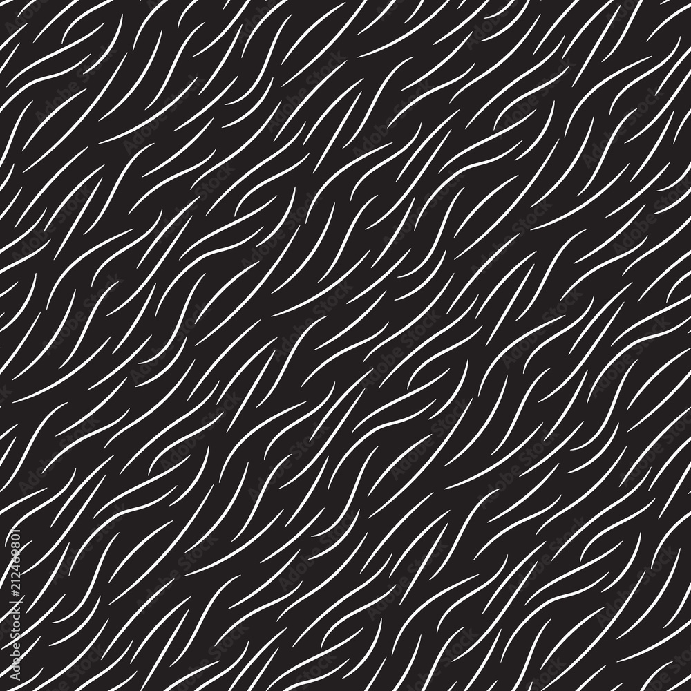 Fur texture wild animal skin black white seamless pattern Fur texture wild animal skin black white seamless pattern