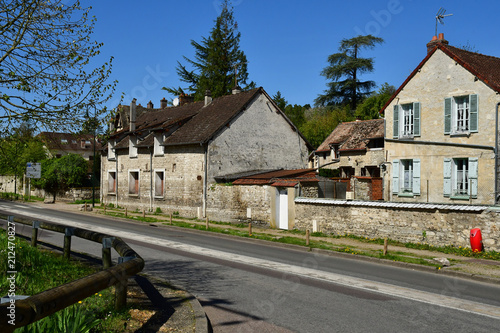 Giverny; France - april 17 2018 : the picturesque painters village photo