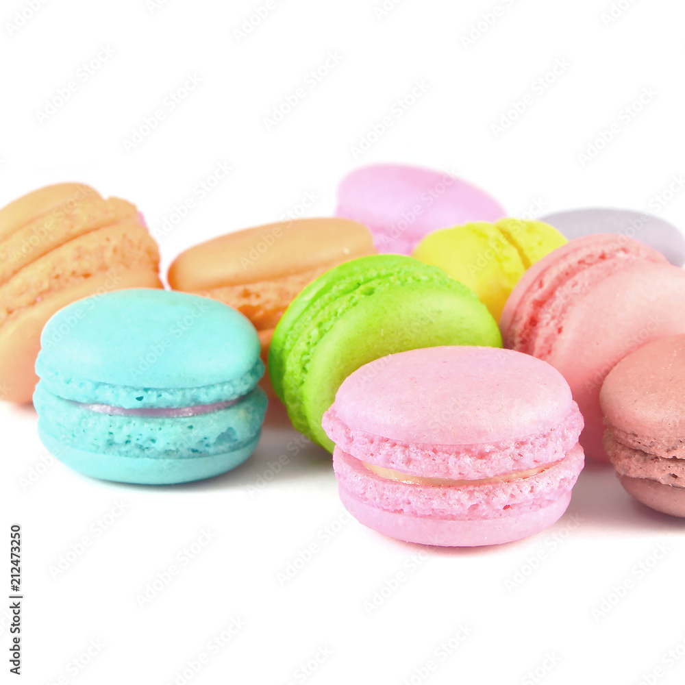 macaron on white macaron on white