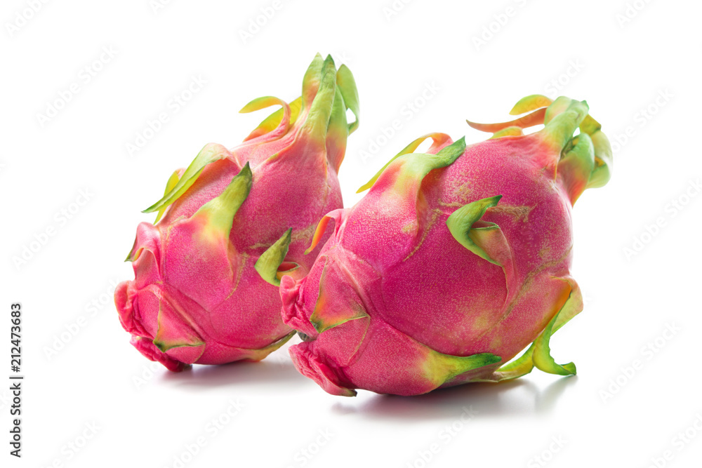 Dragon fruit (Pitaya, Pitahaya) isolated on white Dragon fruit (Pitaya, Pitahaya) isolated on white
