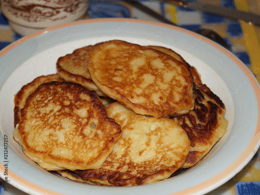 Oladyi - small thick pancakes Oladyi - small thick pancakes
