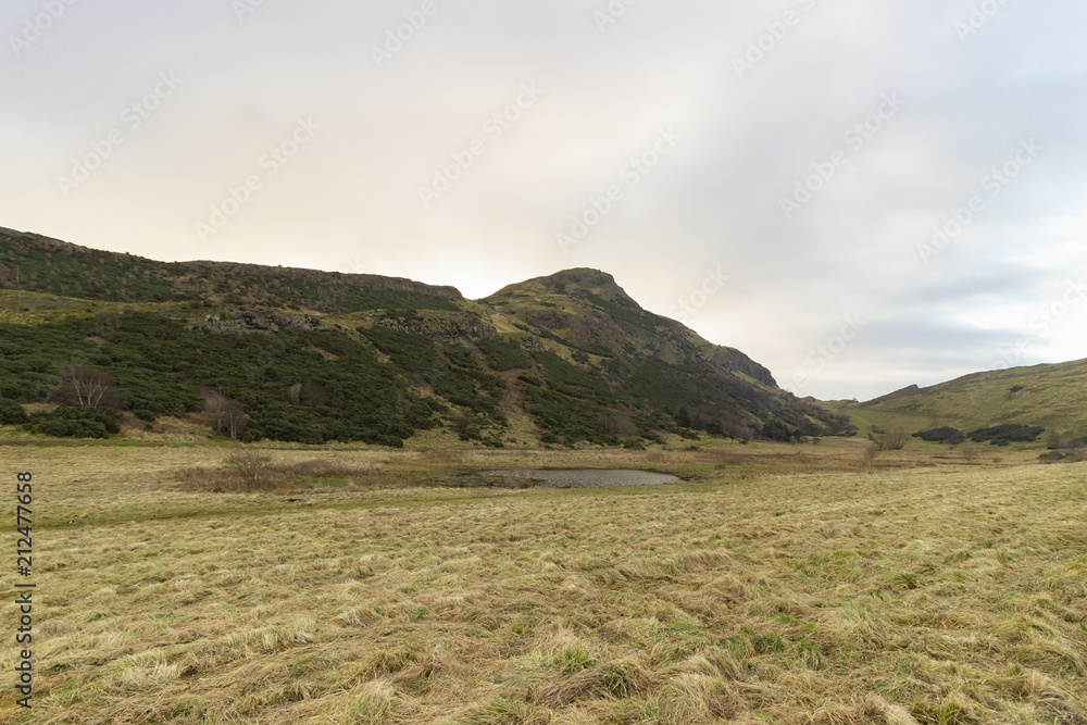 Arthur Seat and Holyrood Park in Edinburgh, Scotland