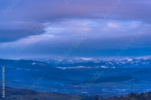 Winter landscape at the morning