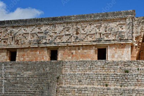 Uxmal; United Mexican State - may 18 2018 : pre Columbian site photo