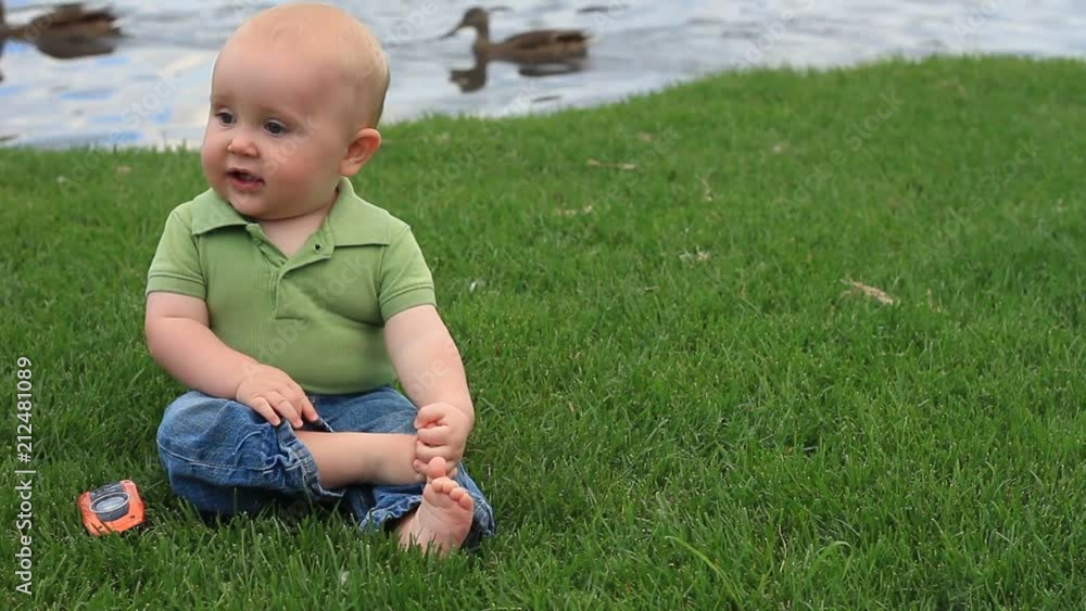Baby boy by the lake Baby boy by the lake