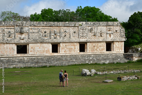 Uxmal; United Mexican State - may 18 2018 : pre Columbian site photo