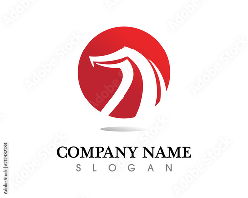 Falcon Eagle Bird Logo Template vector icon