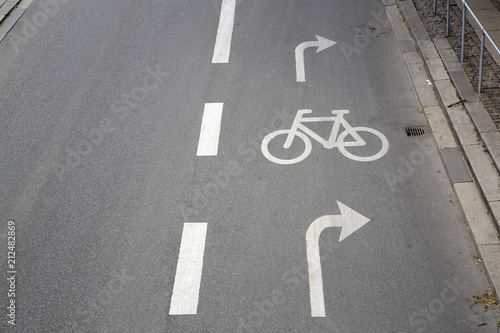 Photography Close-up Cycle Path; Copenhagen