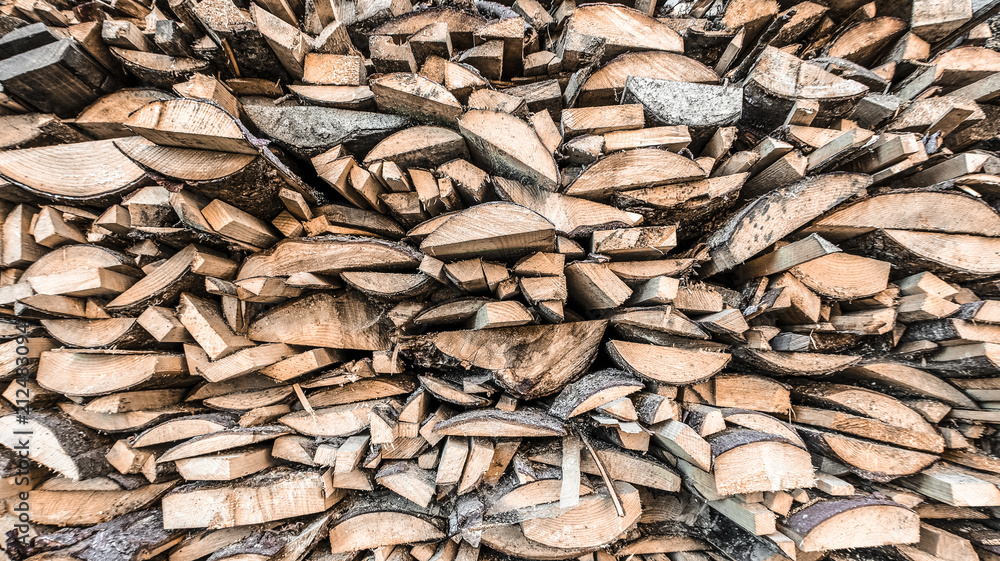 Wooden natural sawn a logs close up, texture for background, front view Wooden natural sawn a logs close up, texture for background, front view