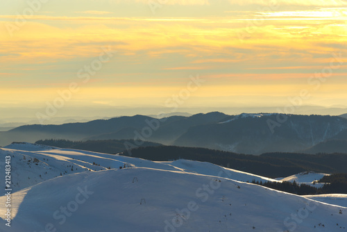 Landscape in carpathian Mountains, Romania