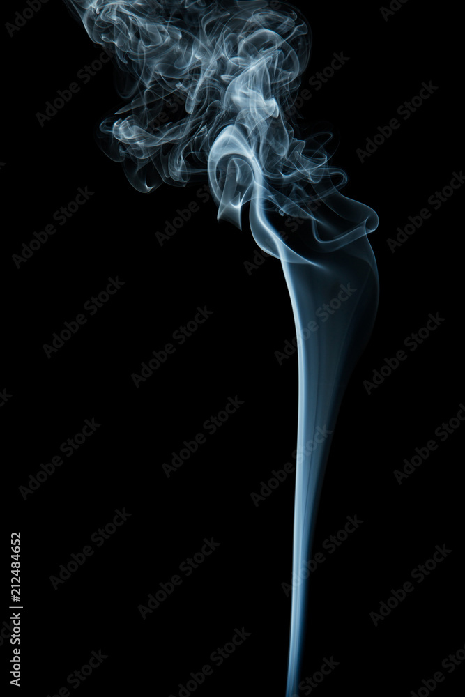 smoke on a black background