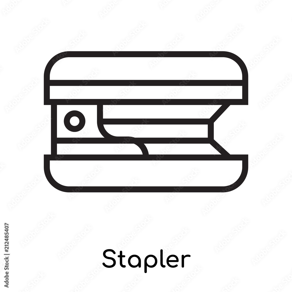 Stapler icon vector sign and symbol isolated on white background, Stapler logo concept Stapler icon vector sign and symbol isolated on white background, Stapler logo concept